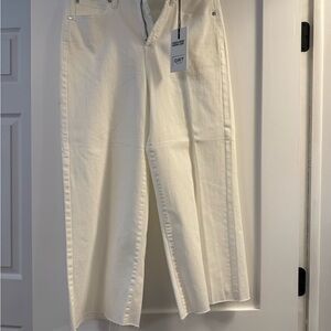 White Wide-Leg Jeans
